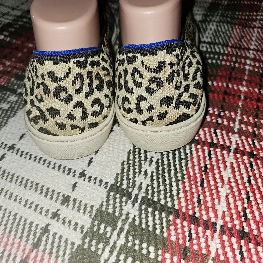 ROTHY'S The Original Slip On Sneaker Leopard Print 9.5 Pre-owned Nice!